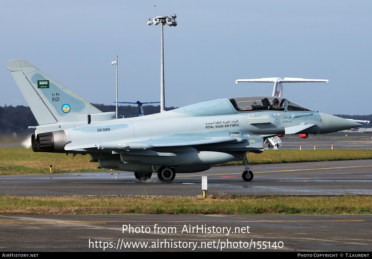 Aircraft Photo of 1021 / ZK399 | Eurofighter EF-2000 Typhoon T | Saudi Arabia - Air Force | AirHistory.net #155140