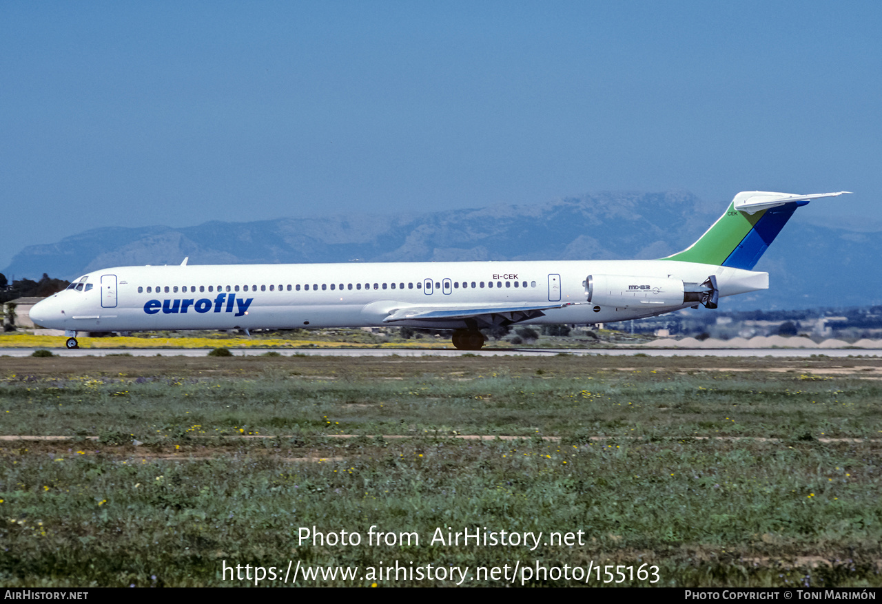 Aircraft Photo of EI-CEK | McDonnell Douglas MD-83 (DC-9-83) | Eurofly | AirHistory.net #155163