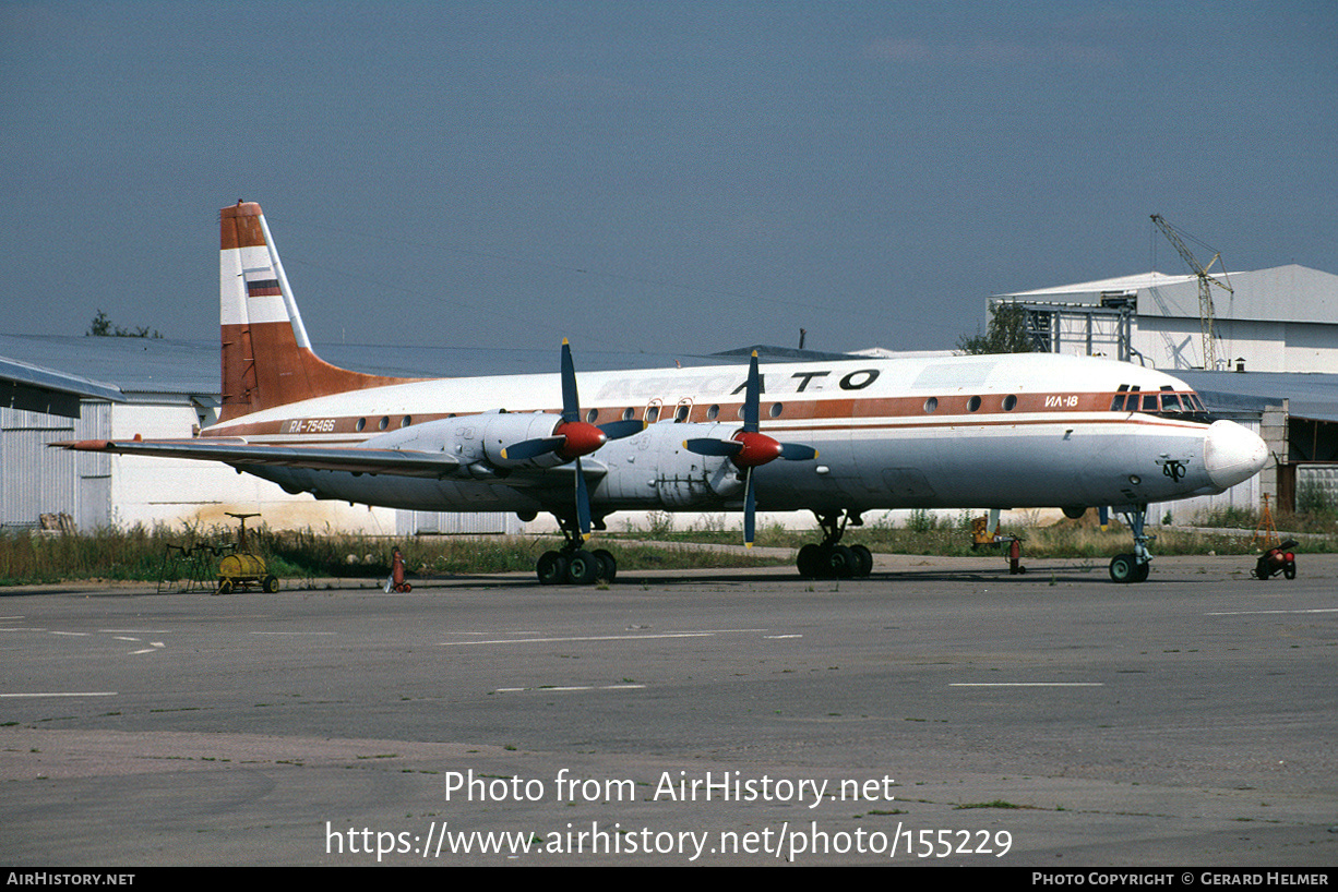 Aircraft Photo of RA-75466 | Ilyushin Il-18D | Air Transport Office - ATO | AirHistory.net #155229