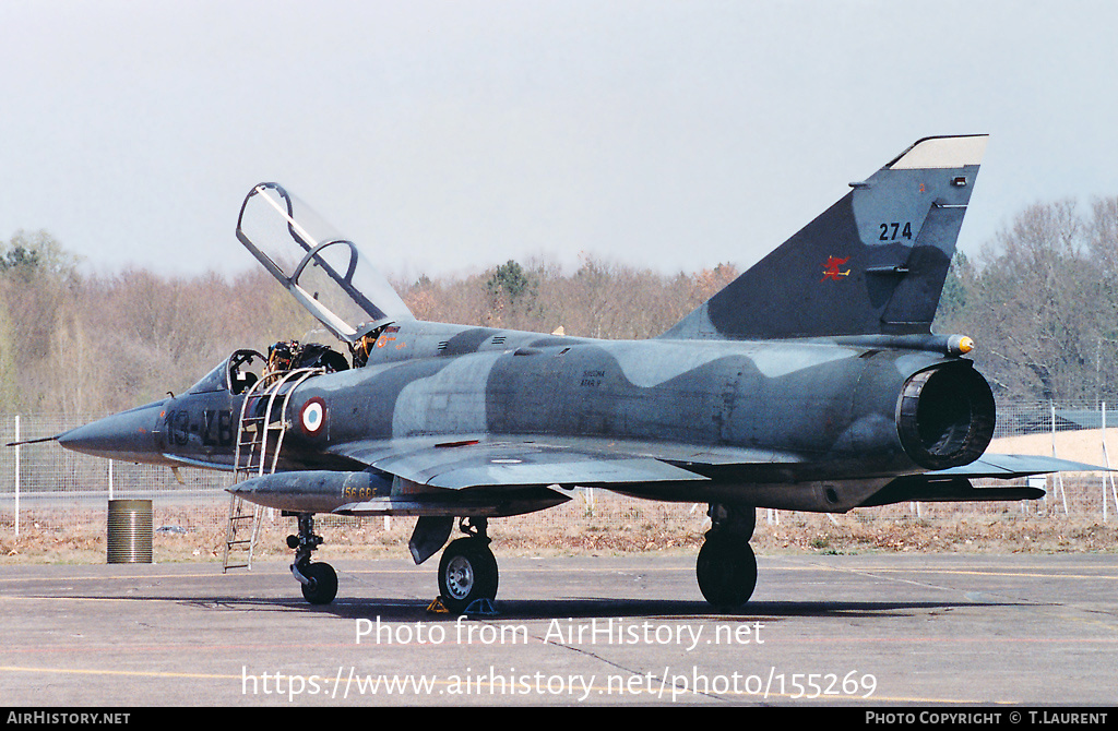 Aircraft Photo of 274 | Dassault Mirage IIIBE | France - Air Force | AirHistory.net #155269