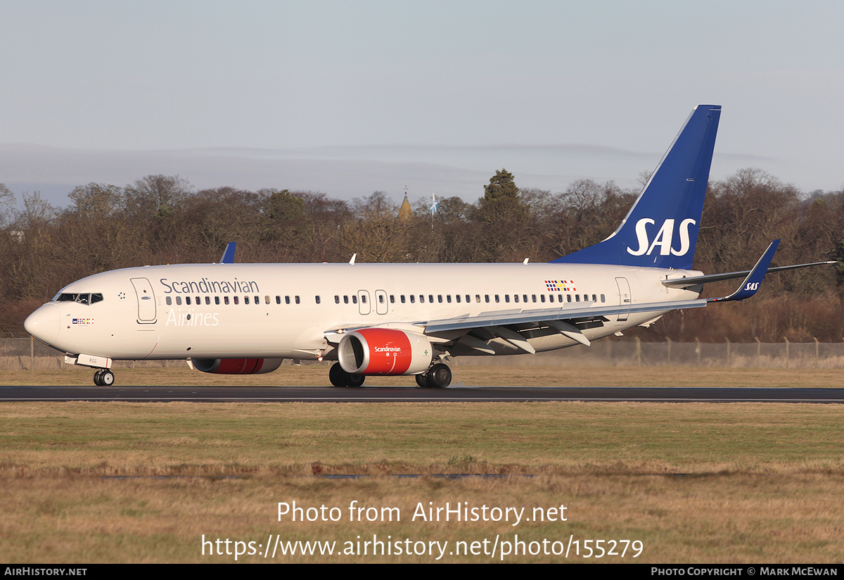 Aircraft Photo of LN-RGG | Boeing 737-86N | Scandinavian Airlines - SAS | AirHistory.net #155279