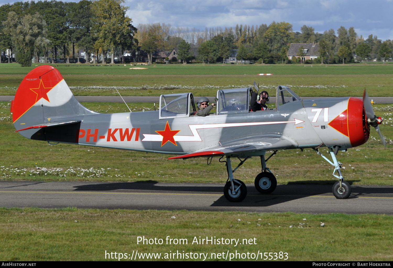 Aircraft Photo of PH-KWI | Yakovlev Yak-52 | Soviet Union - DOSAAF | AirHistory.net #155383