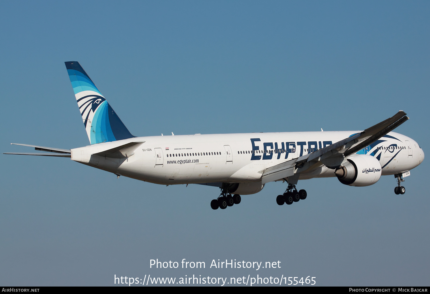 Aircraft Photo of SU-GDN | Boeing 777-36N/ER | EgyptAir | AirHistory.net #155465