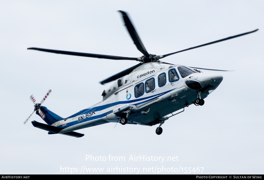 Aircraft Photo of 5N-BSK | AgustaWestland AW-139 | Caverton Helicopters | AirHistory.net #155467