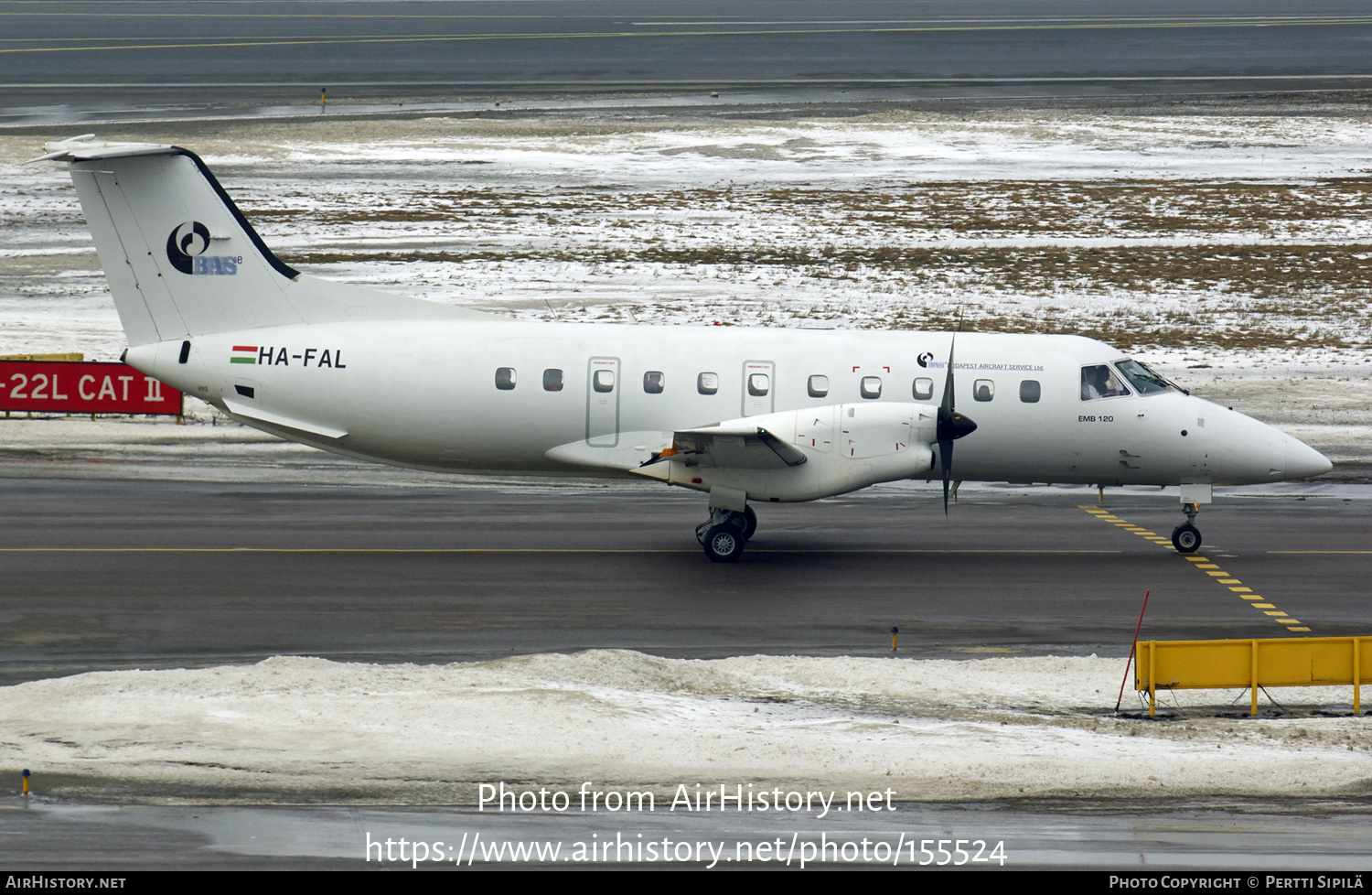 Aircraft Photo of HA-FAL | Embraer EMB-120ER Brasilia | BAS - Budapest Aircraft Service | AirHistory.net #155524