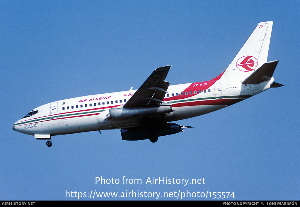 Aircraft Photo of 7T-VJB | Boeing 737-2T4/Adv | Air Algérie | AirHistory.net #155574