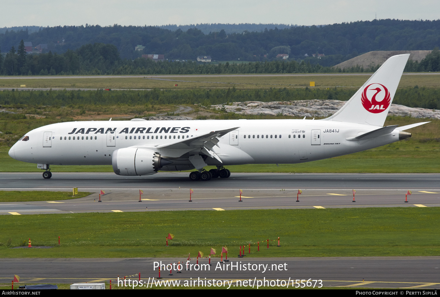 Aircraft Photo of JA841J | Boeing 787-8 Dreamliner | Japan Airlines - JAL | AirHistory.net #155673