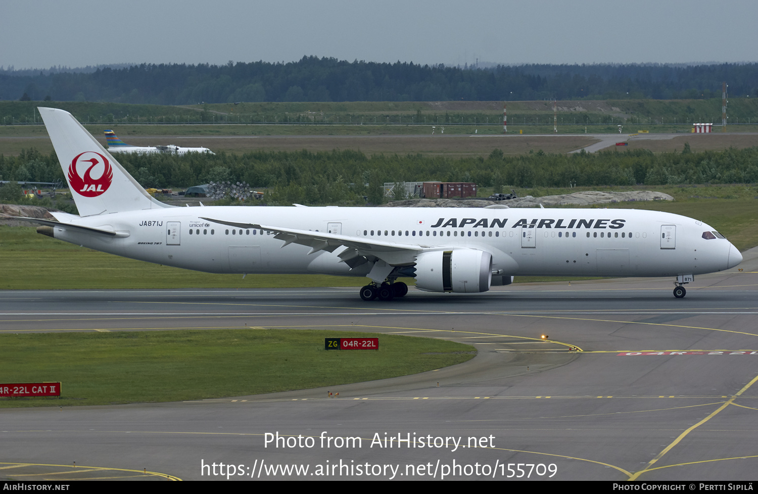 Aircraft Photo of JA871J | Boeing 787-9 Dreamliner | Japan Airlines - JAL | AirHistory.net #155709