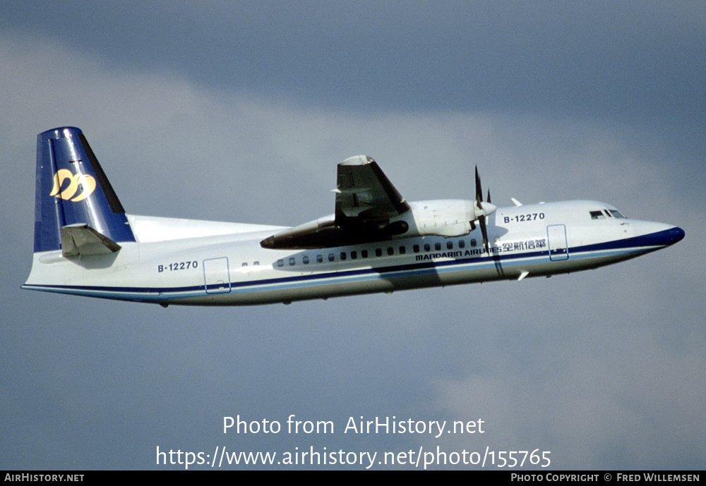 Aircraft Photo of B-12270 | Fokker 50 | Mandarin Airlines | AirHistory.net #155765