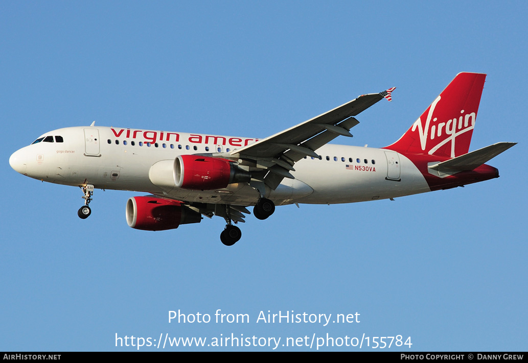 Aircraft Photo of N530VA | Airbus A319-115 | Virgin America | AirHistory.net #155784