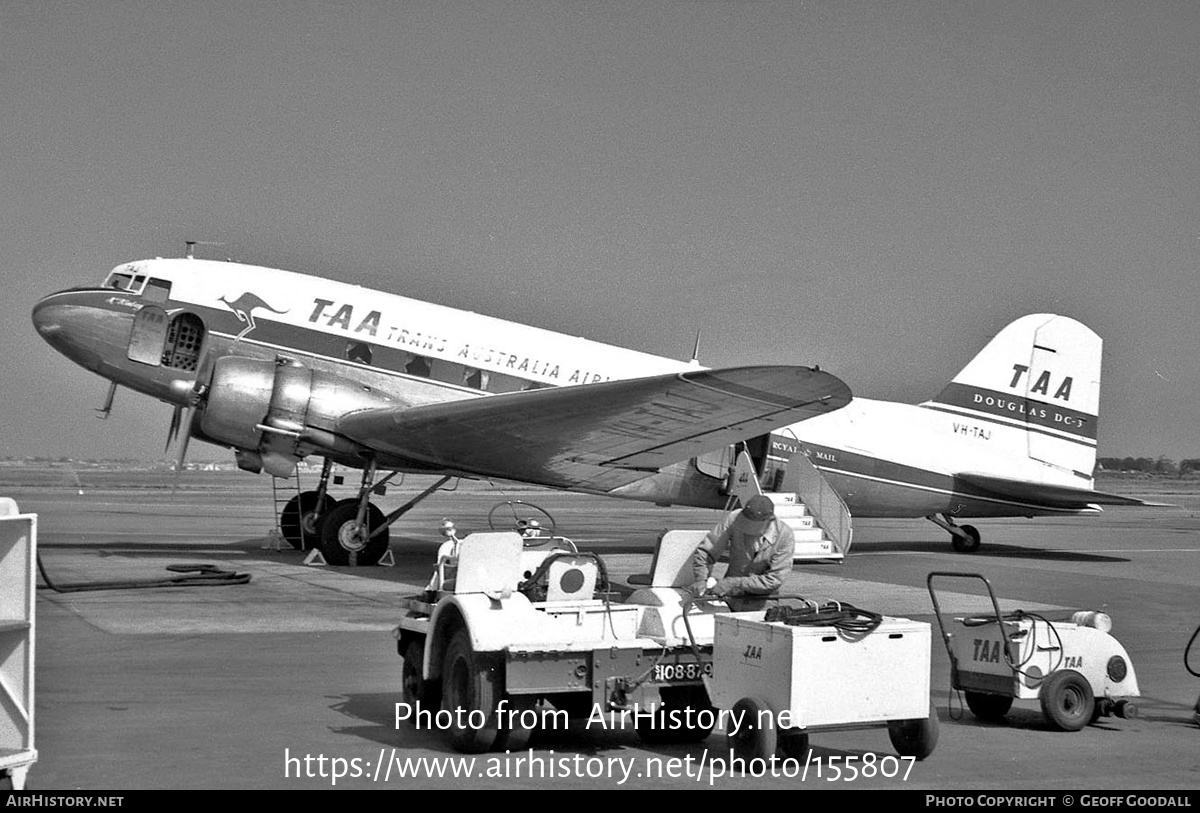 Aircraft Photo of VH-TAJ | Douglas DC-3(C) | Trans-Australia Airlines - TAA | AirHistory.net #155807