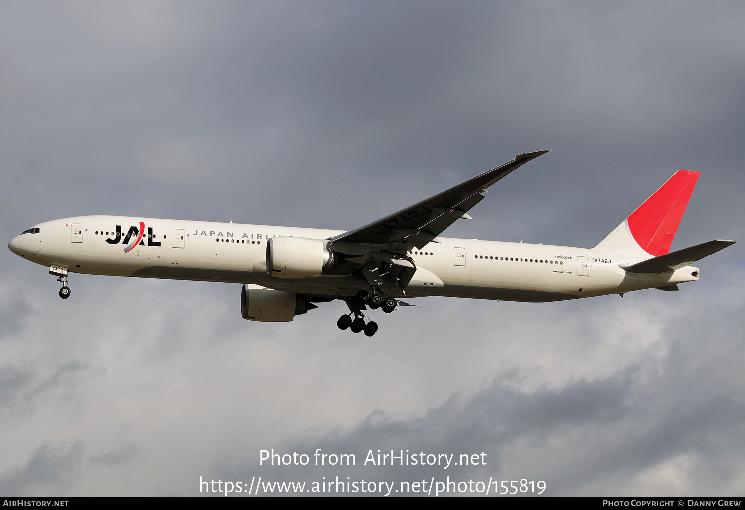 Aircraft Photo of JA742J | Boeing 777-346/ER | Japan Airlines - JAL | AirHistory.net #155819