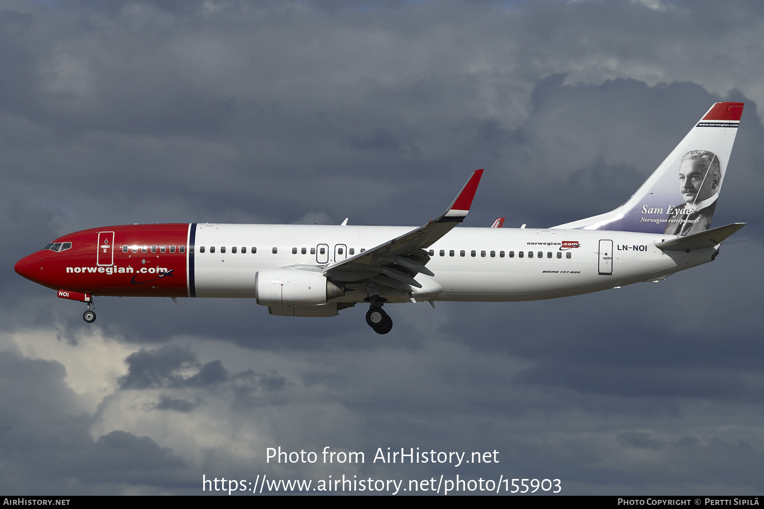 Aircraft Photo of LN-NOI | Boeing 737-86N | Norwegian | AirHistory.net #155903