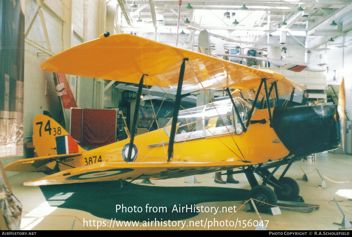 Aircraft Photo of N820DH / 3874 | De Havilland D.H. 82C Tiger Moth | Canada - Air Force | AirHistory.net #156047
