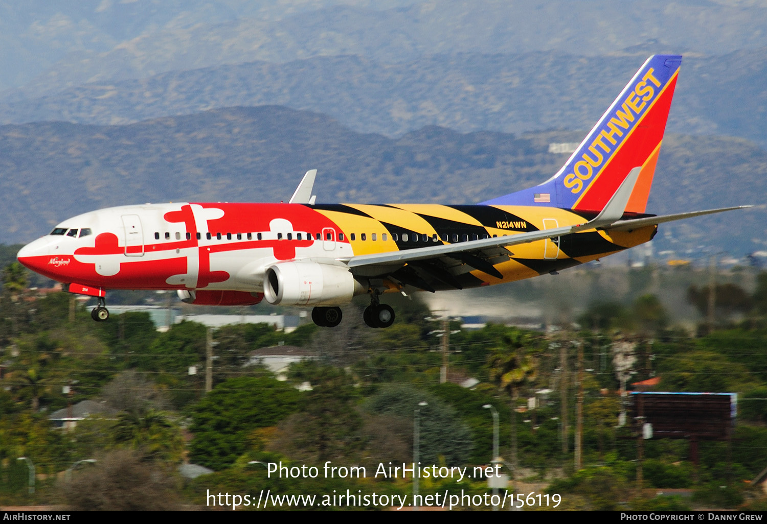 Aircraft Photo of N214WN | Boeing 737-7H4 | Southwest Airlines | AirHistory.net #156119