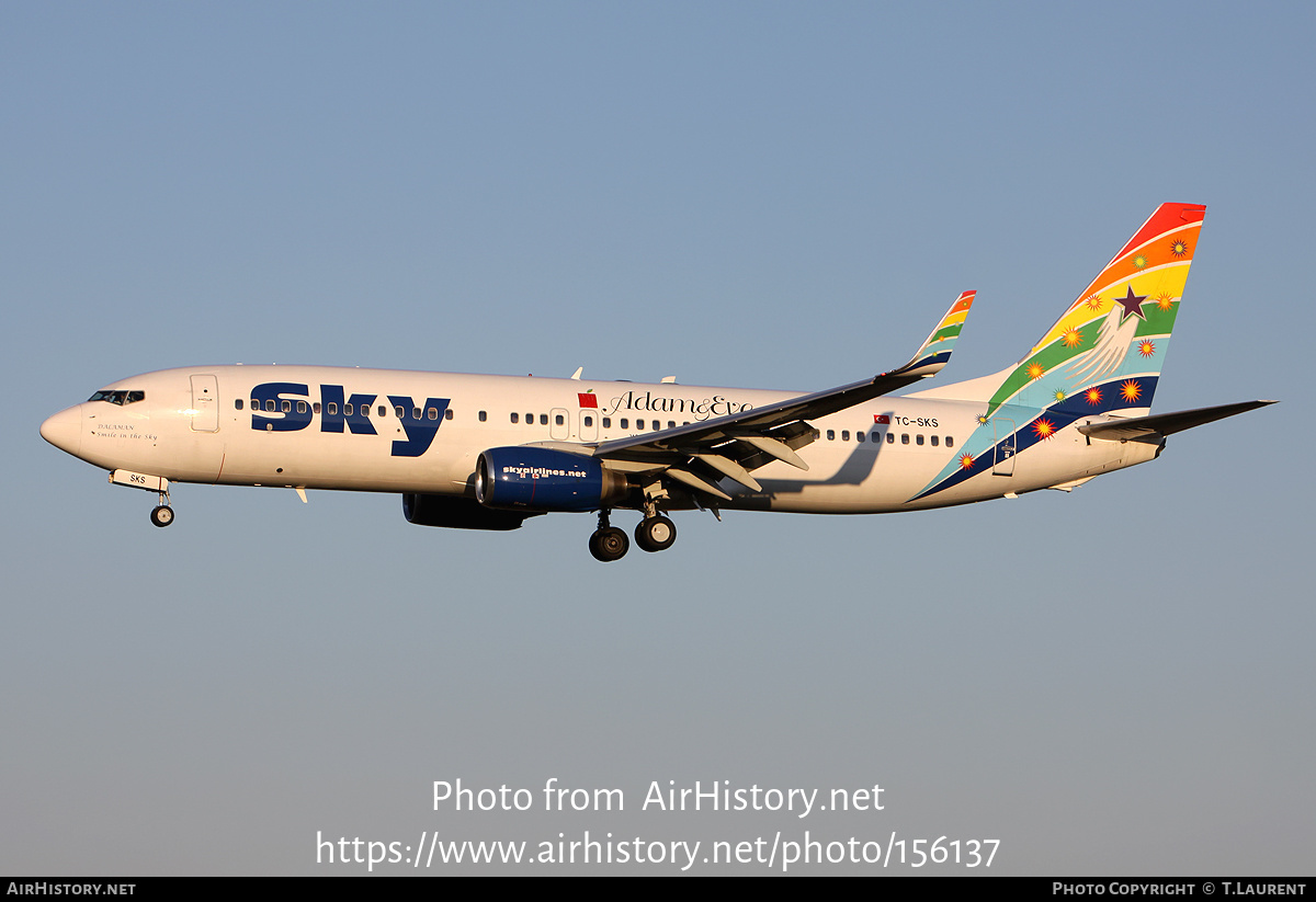 Aircraft Photo of TC-SKS | Boeing 737-83N | Sky Airlines | AirHistory.net #156137