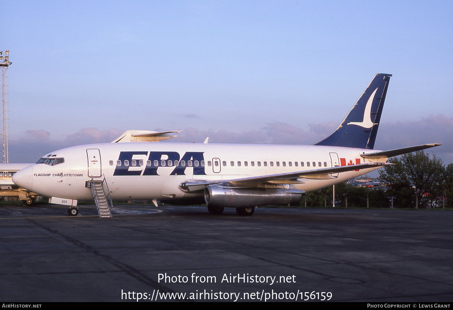 Aircraft Photo of C-FEPO | Boeing 737-2E1 | Eastern Provincial Airways - EPA | AirHistory.net #156159