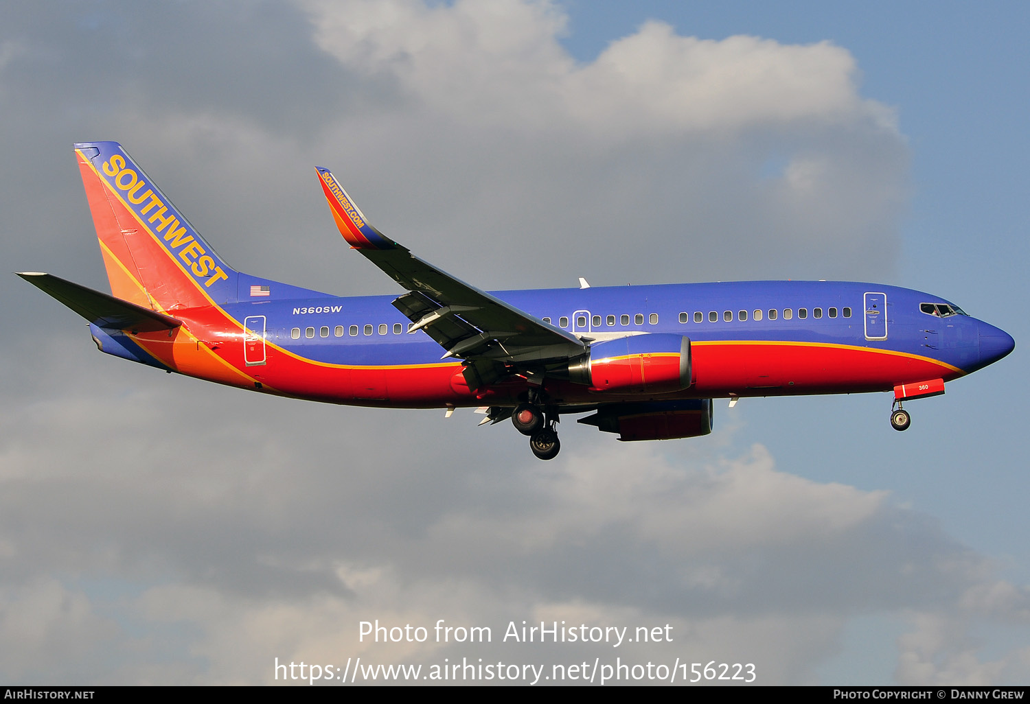 Aircraft Photo of N360SW | Boeing 737-3H4 | Southwest Airlines | AirHistory.net #156223