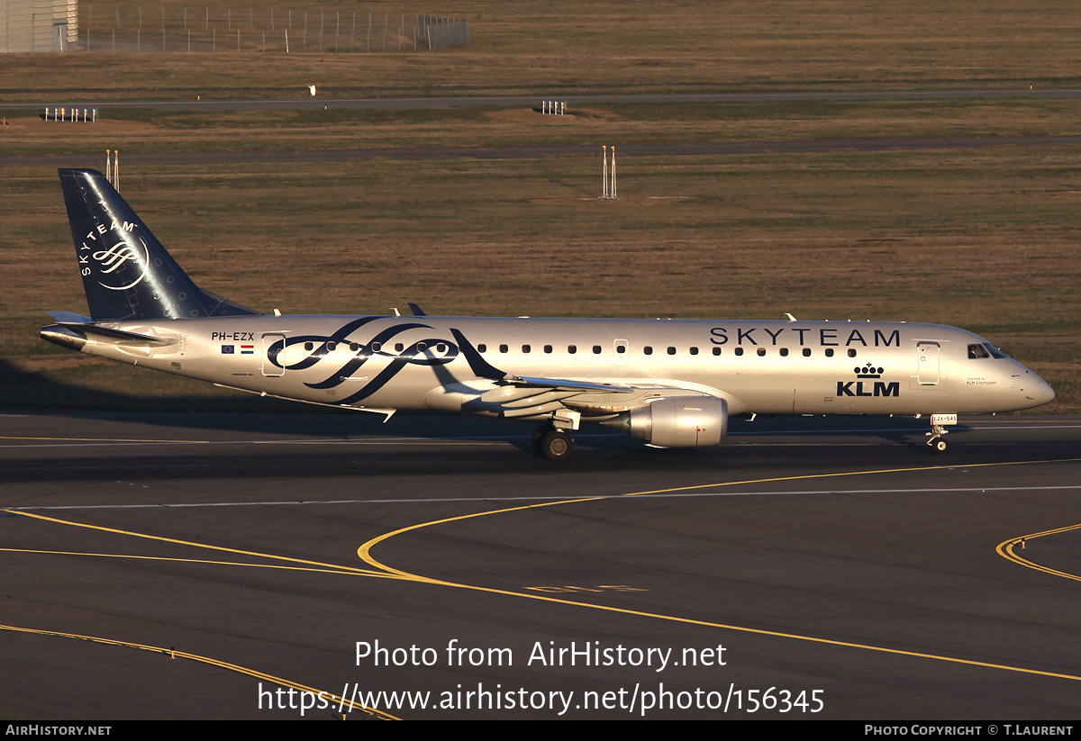 Aircraft Photo of PH-EZX | Embraer 190STD (ERJ-190-100STD) | KLM - Royal Dutch Airlines | AirHistory.net #156345