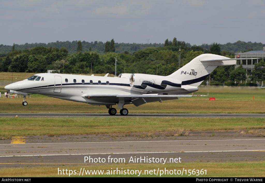 Aircraft Photo of P4-AND | Cessna 750 Citation X | AirHistory.net #156361