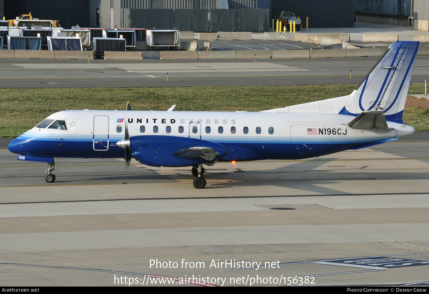 Aircraft Photo of N196CJ | Saab 340B | United Express | AirHistory.net #156382