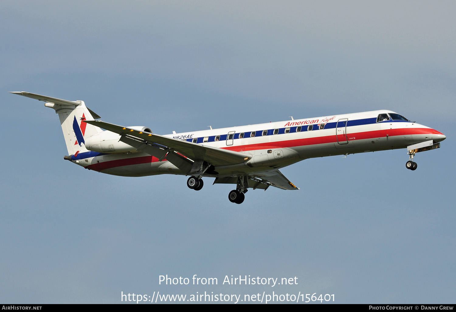 Aircraft Photo of N826AE | Embraer ERJ-140LR (EMB-135KL) | American Eagle | AirHistory.net #156401