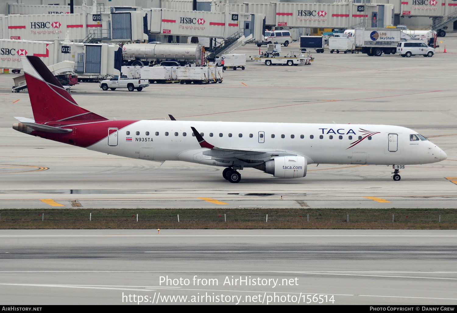 Aircraft Photo of N935TA | Embraer 190AR (ERJ-190-100IGW) | TACA - Transportes Aéreos Centro Americanos | AirHistory.net #156514