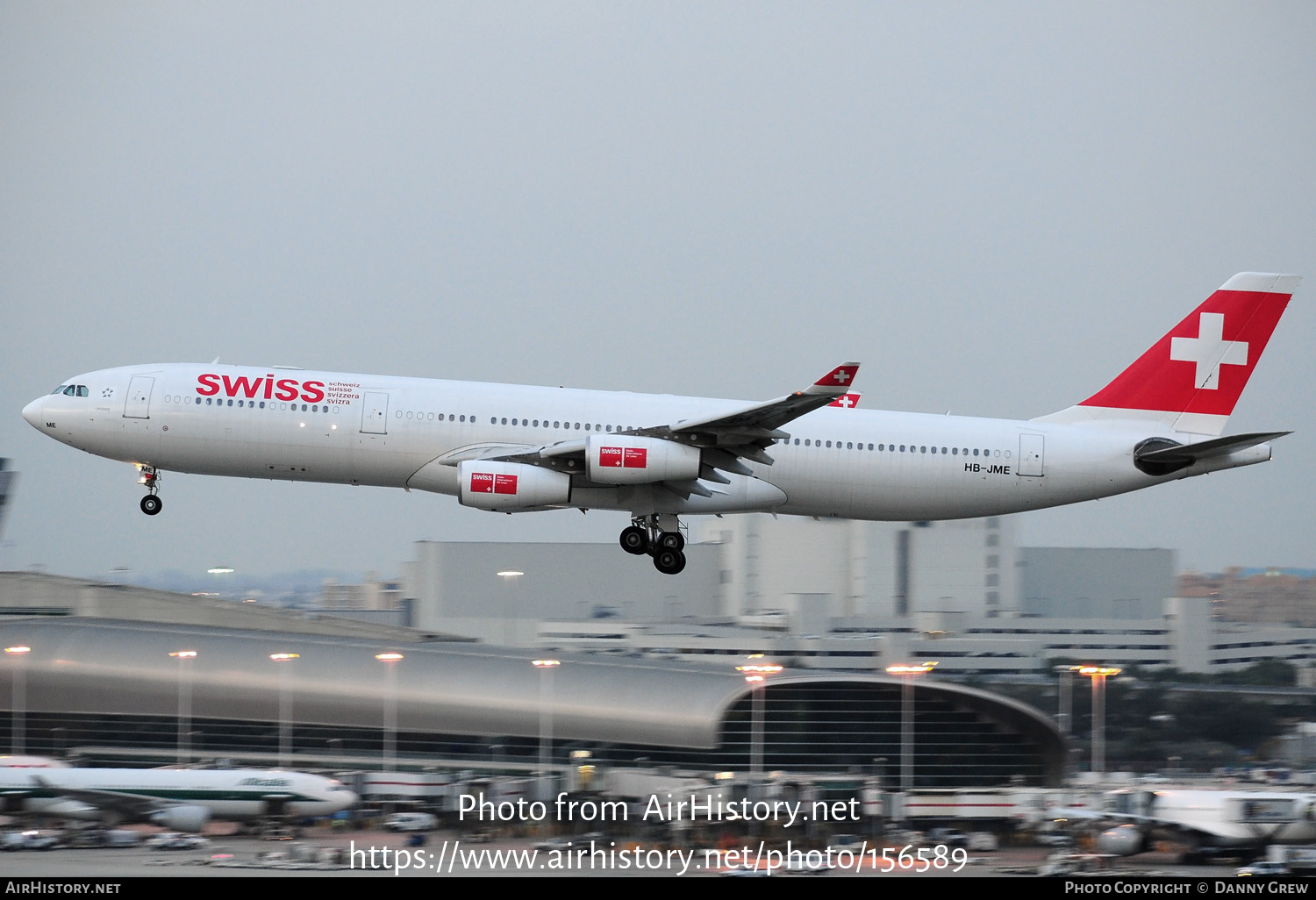 Aircraft Photo of HB-JME | Airbus A340-313X | Swiss International Air Lines | AirHistory.net #156589