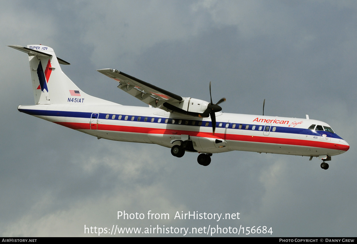 Aircraft Photo of N451AT | ATR ATR-72-212 | American Eagle | AirHistory.net #156684