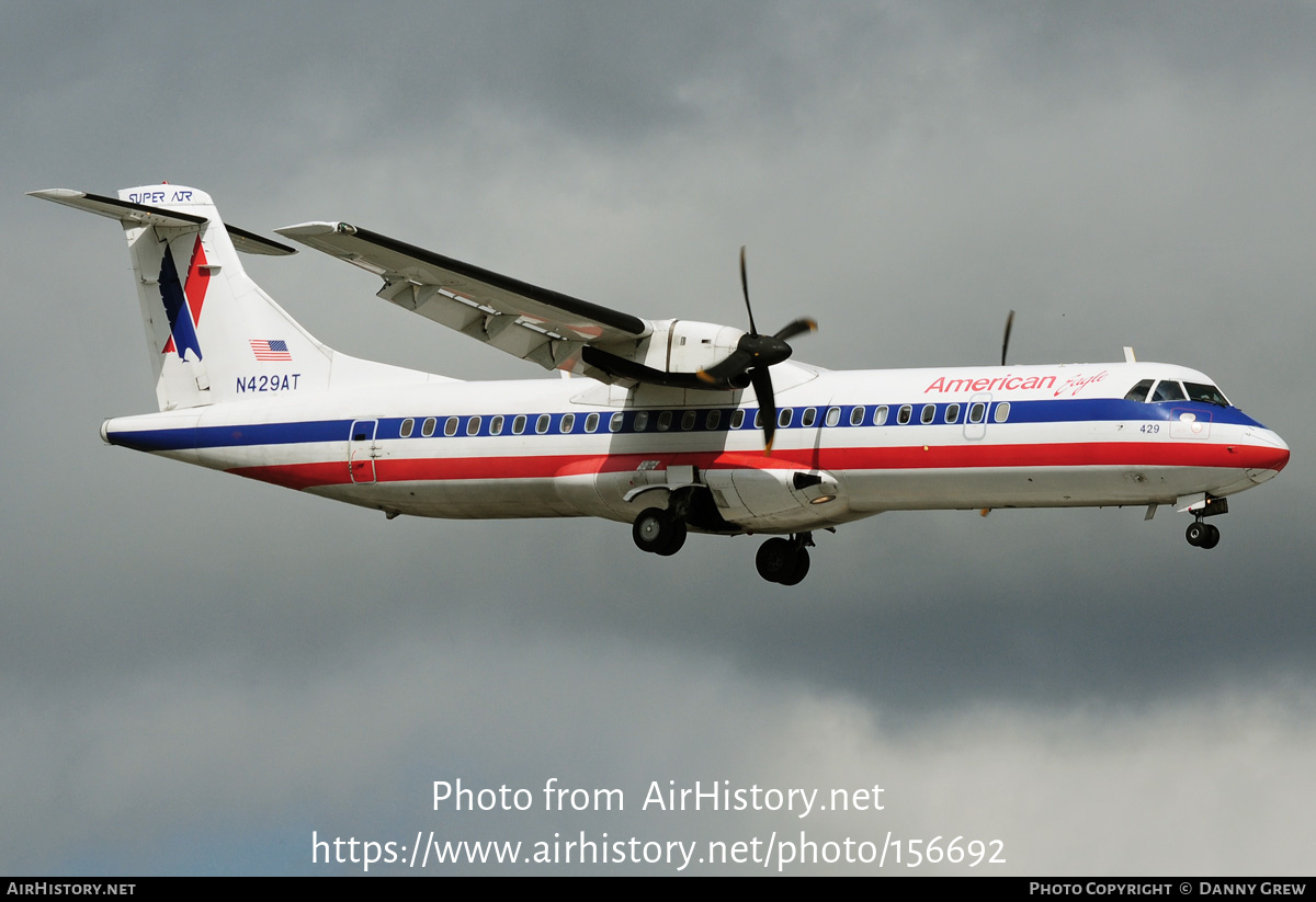 Aircraft Photo of N429AT | ATR ATR-72-212 | American Eagle | AirHistory.net #156692