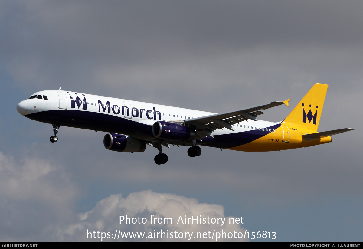 Aircraft Photo of G-OZBZ | Airbus A321-231 | Monarch Airlines | AirHistory.net #156813