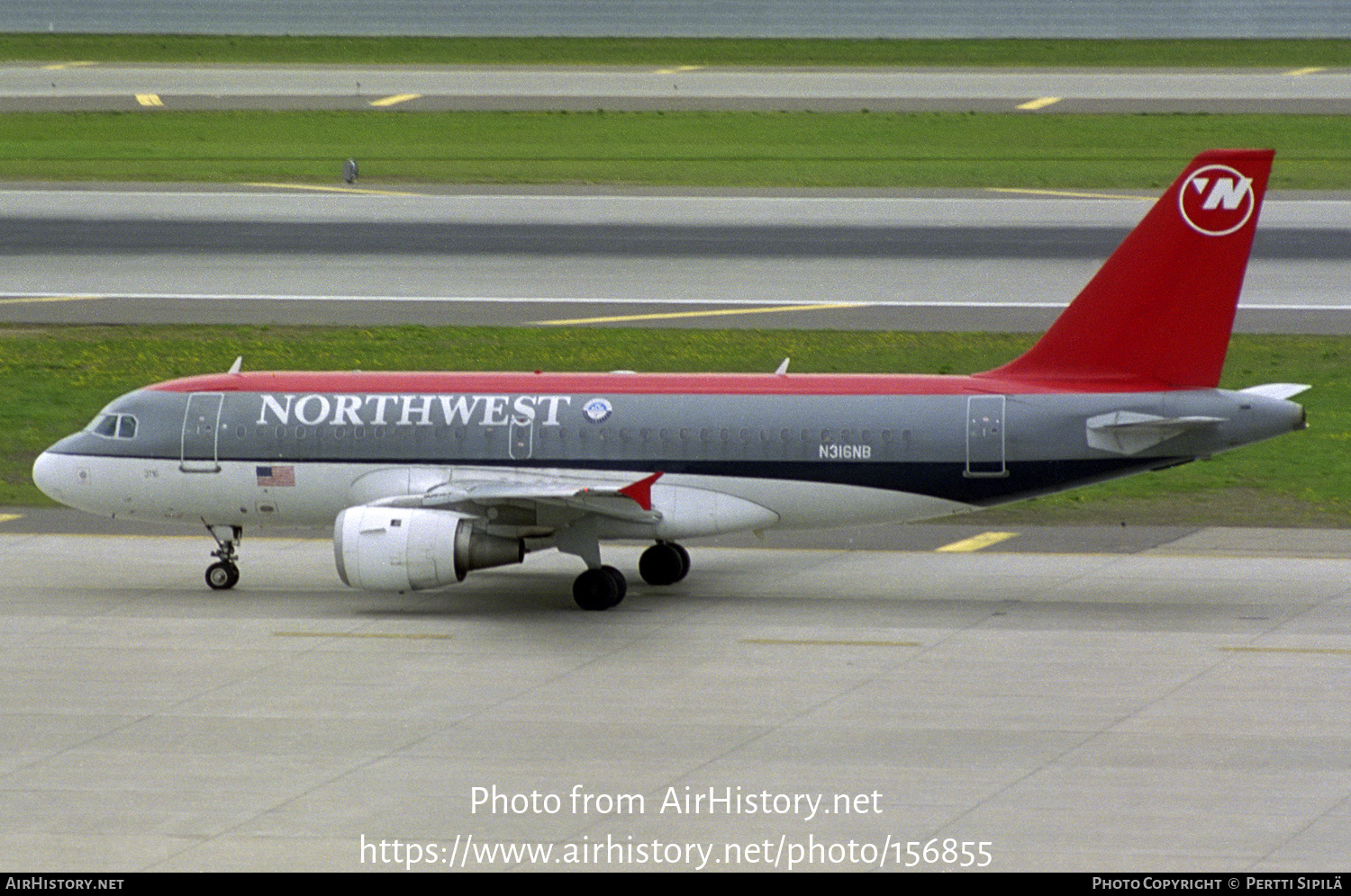 Aircraft Photo of N316NB | Airbus A319-114 | Northwest Airlines | AirHistory.net #156855