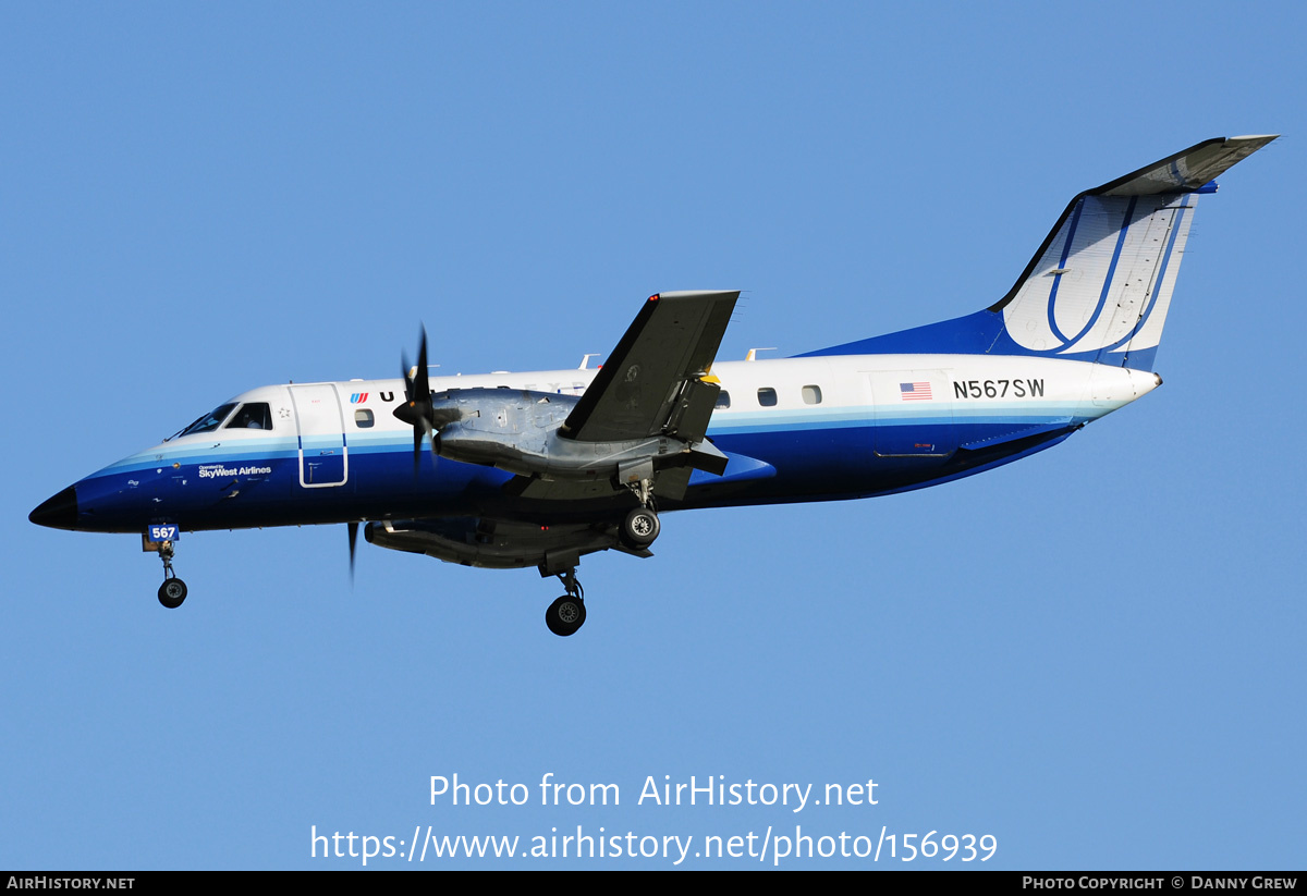 Aircraft Photo of N567SW | Embraer EMB-120ER Brasilia | United Express | AirHistory.net #156939