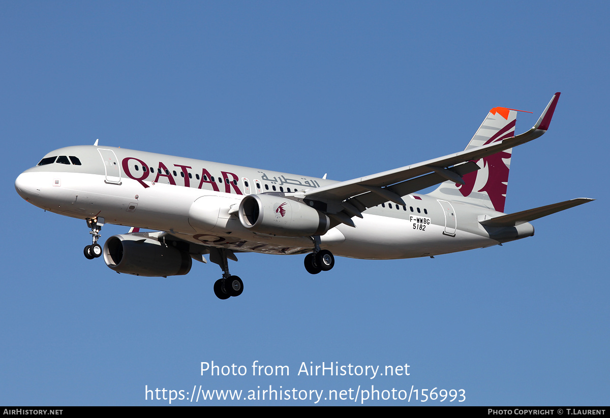 Aircraft Photo of F-WWBG | Airbus A320-232 | Qatar Airways | AirHistory.net #156993