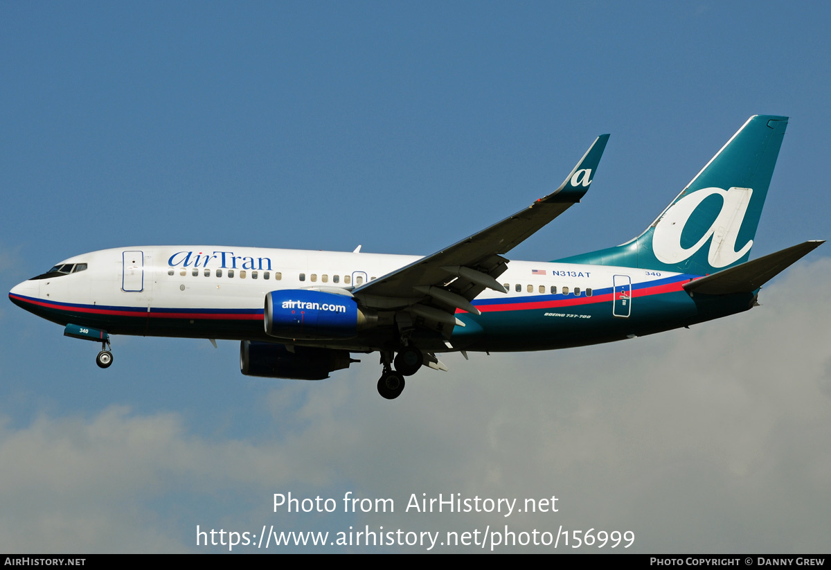 Aircraft Photo of N313AT | Boeing 737-7BD | AirTran | AirHistory.net #156999