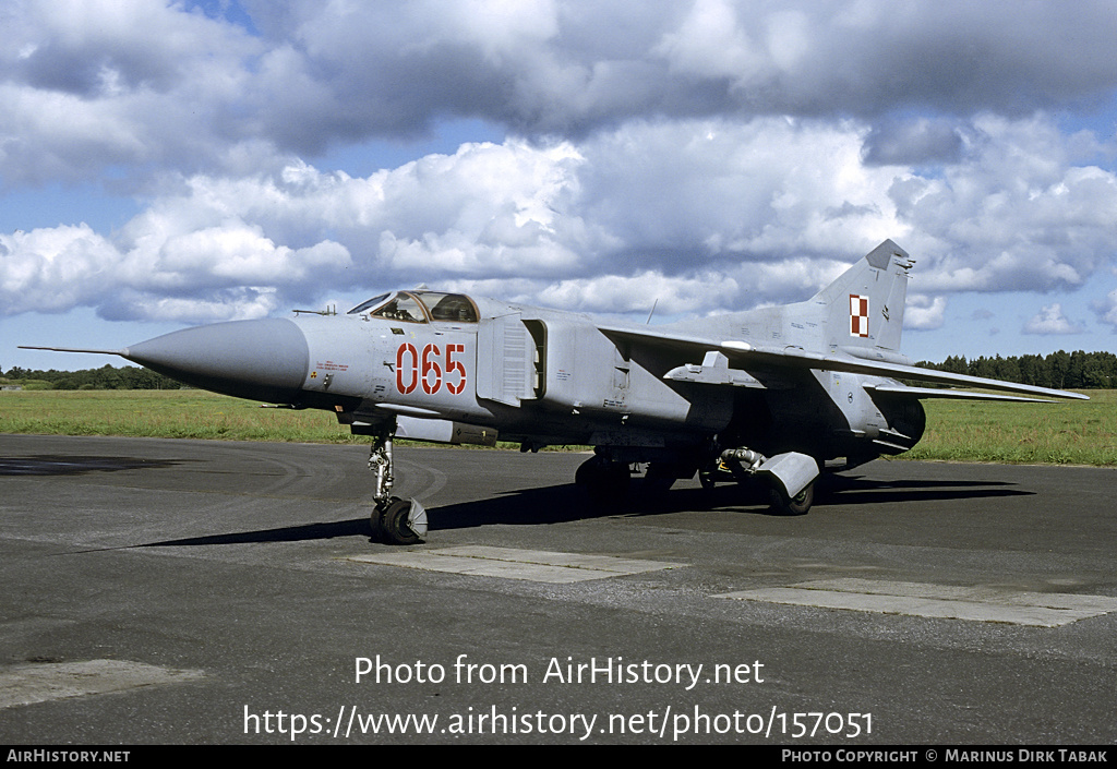 Aircraft Photo of 065 | Mikoyan-Gurevich MiG-23MF | Poland - Air Force | AirHistory.net #157051