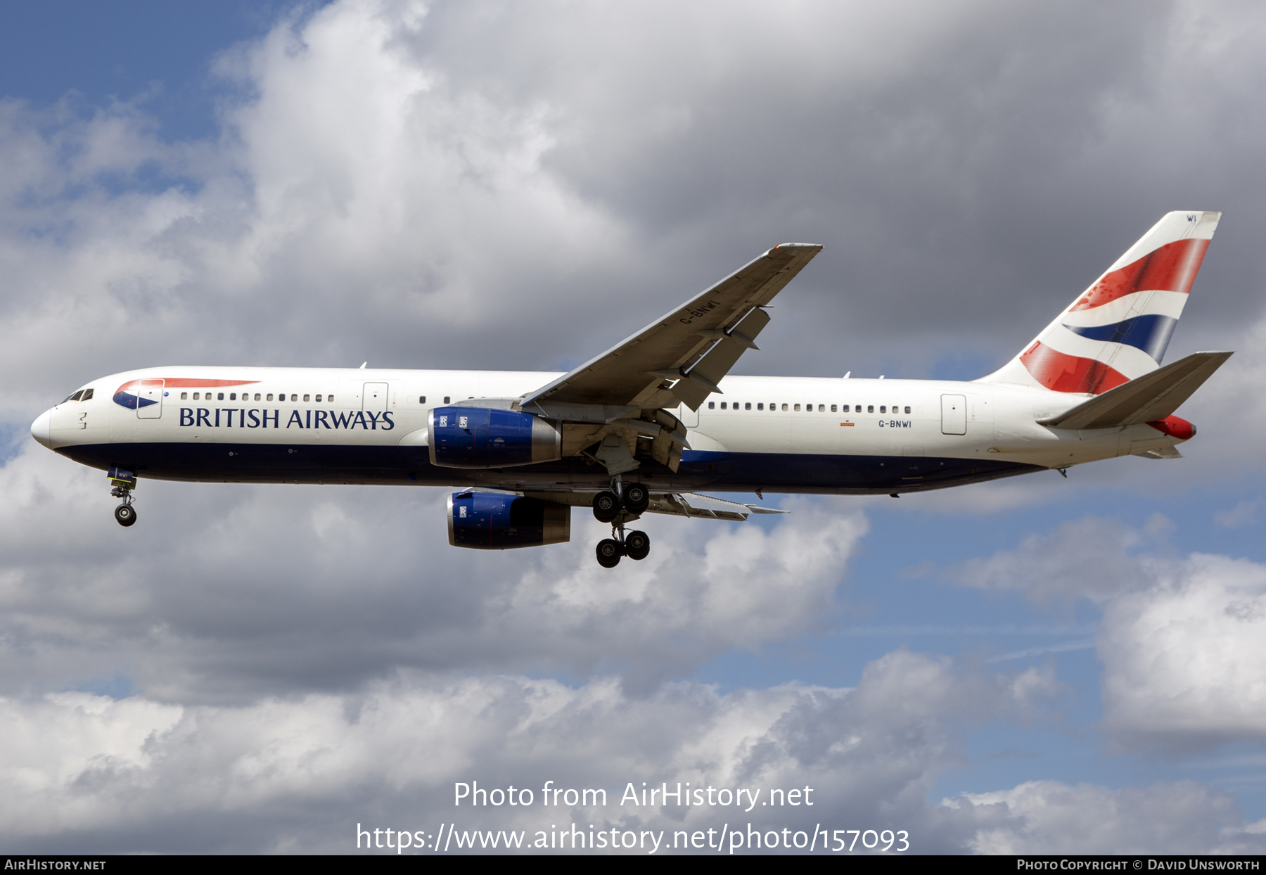 Aircraft Photo of G-BNWI | Boeing 767-336/ER | British Airways | AirHistory.net #157093