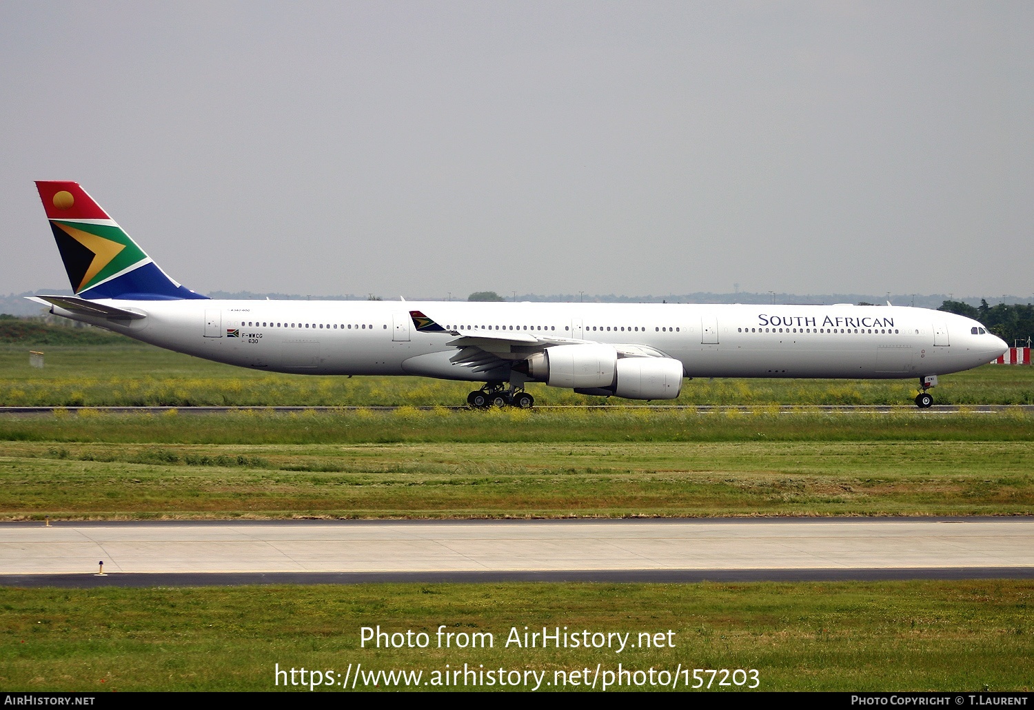 Aircraft Photo of F-WWCG | Airbus A340-642 | South African Airways | AirHistory.net #157203