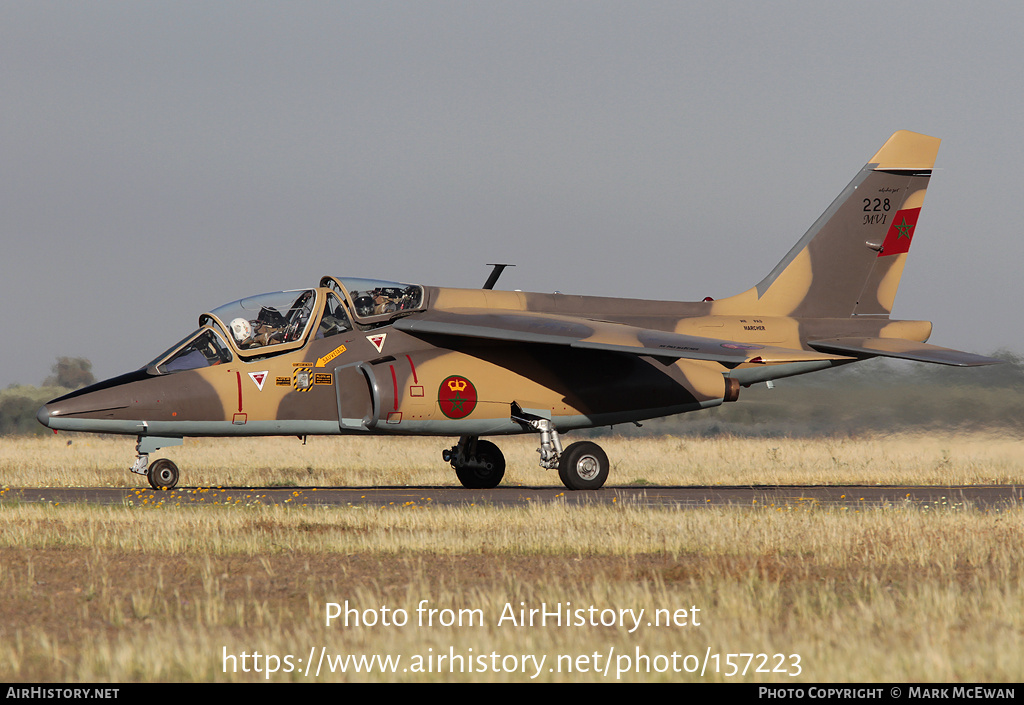 Aircraft Photo of 228 | Dassault-Dornier Alpha Jet H | Morocco - Air Force | AirHistory.net #157223