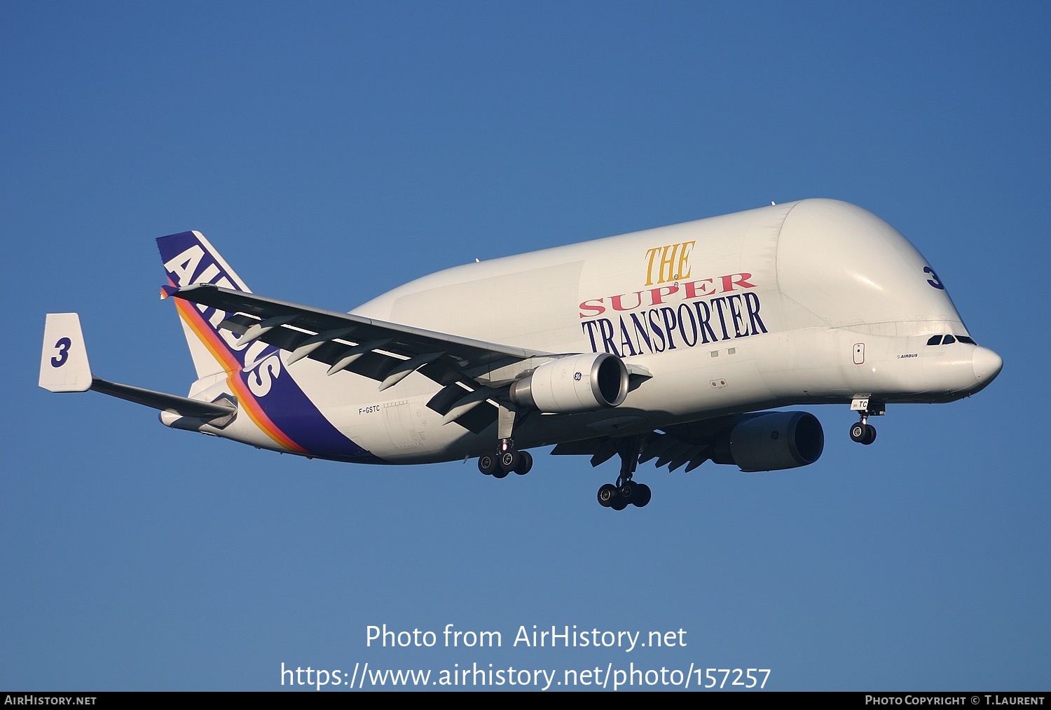 Aircraft Photo of F-GSTC | Airbus A300B4-608ST Beluga (Super Transporter) | Airbus Transport International | AirHistory.net #157257