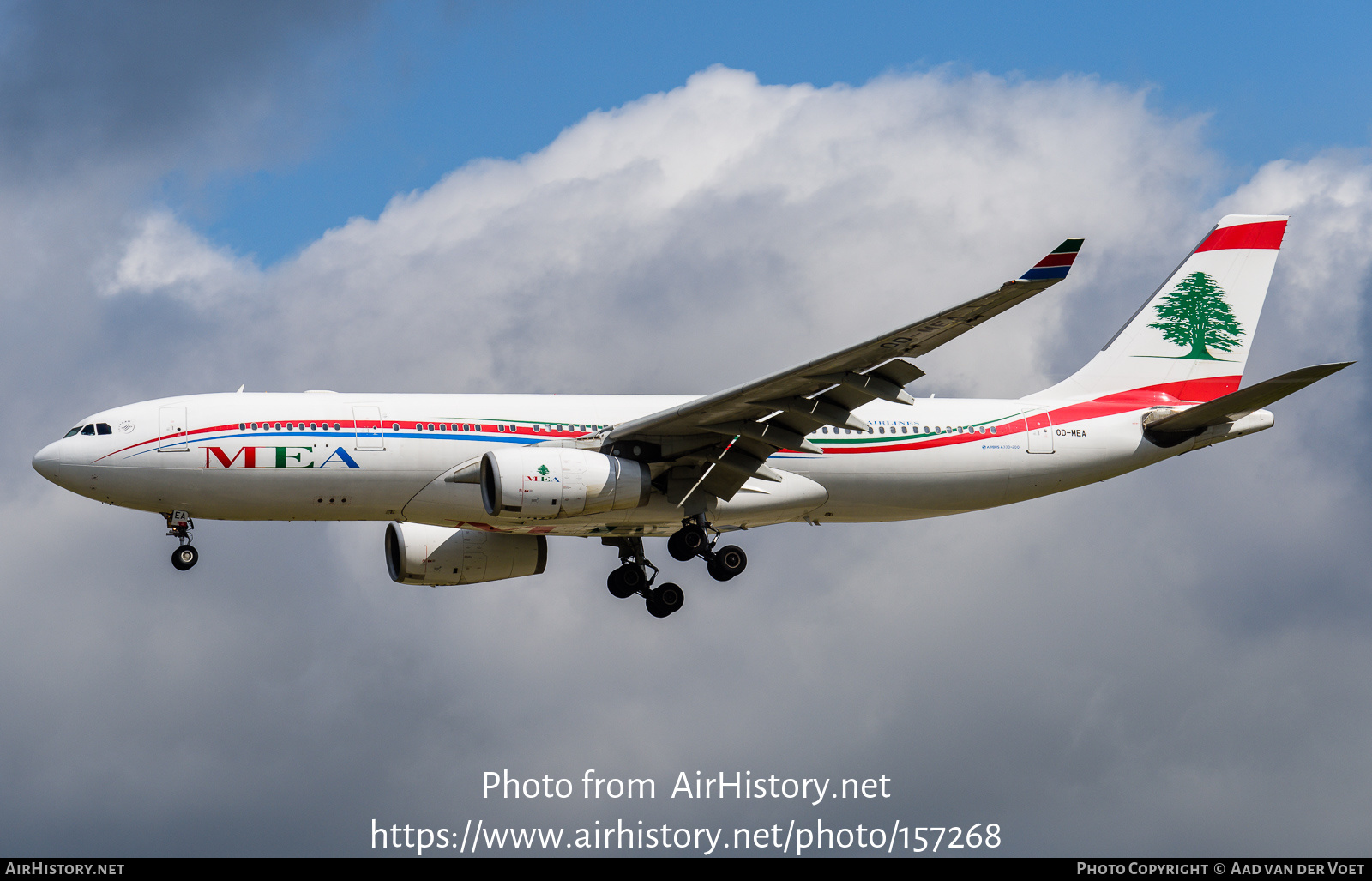 Aircraft Photo of OD-MEA | Airbus A330-243 | MEA - Middle East Airlines | AirHistory.net #157268