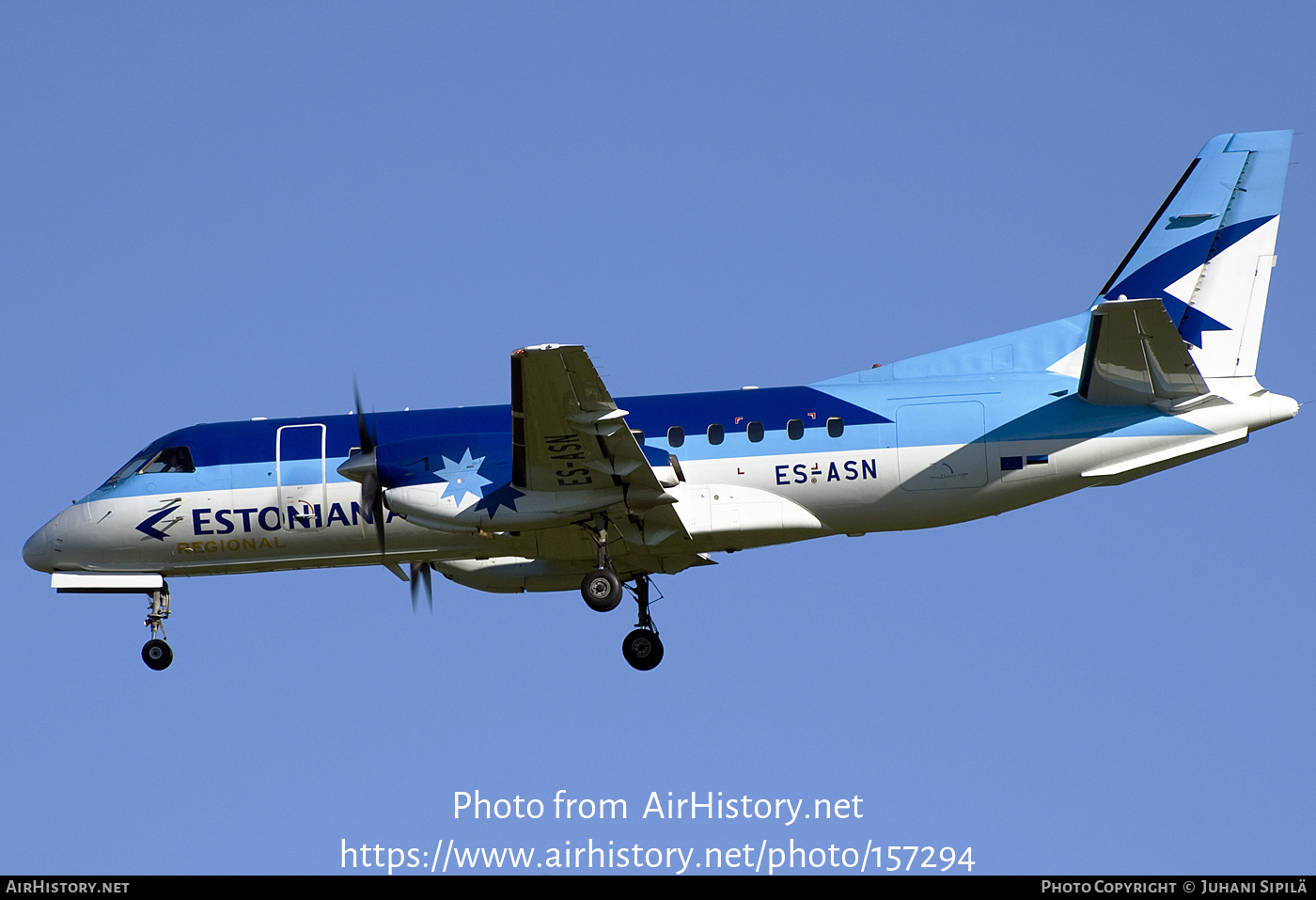 Aircraft Photo of ES-ASN | Saab 340A | Estonian Air Regional | AirHistory.net #157294