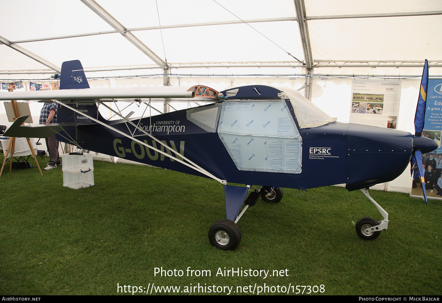 Aircraft Photo of G-OUAV | TLAC Sherwood Scout | University of Southhampton | AirHistory.net #157308