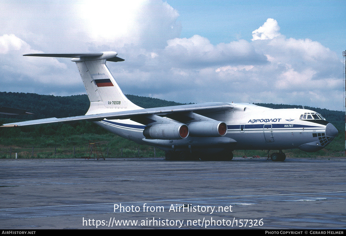 Aircraft Photo of RA-76508 | Ilyushin Il-76T | Aeroflot | AirHistory.net #157326