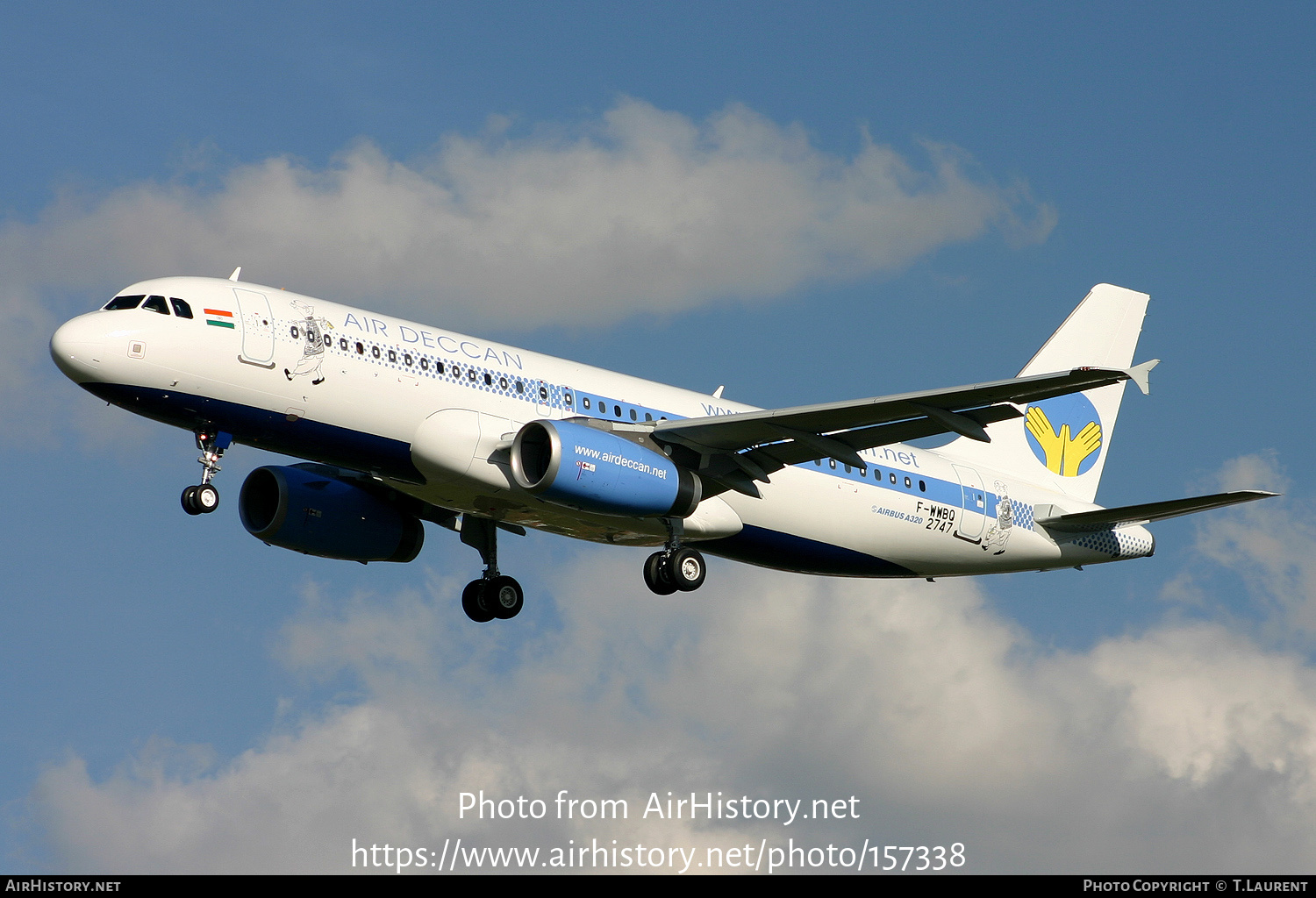 Aircraft Photo of F-WWBQ | Airbus A320-232 | Air Deccan | AirHistory.net #157338