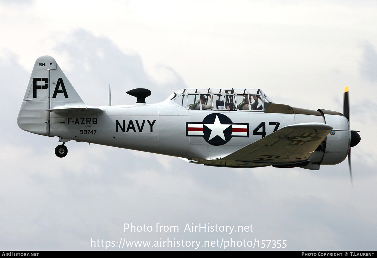 Aircraft Photo of F-AZRB / 90747 | North American SNJ-5 Texan | USA - Navy | AirHistory.net #157355