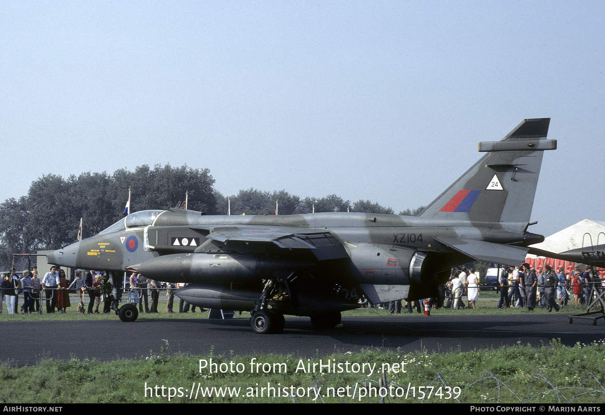 Aircraft Photo of XZ104 | Sepecat Jaguar GR1A | UK - Air Force | AirHistory.net #157439