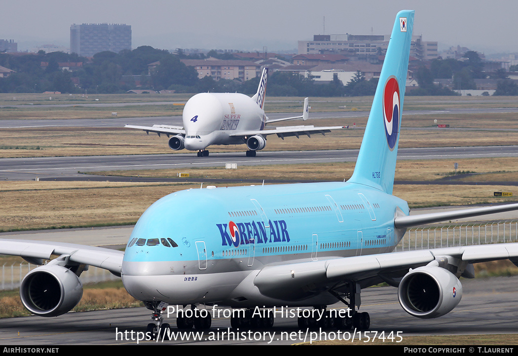 Aircraft Photo of HL7612 | Airbus A380-861 | Korean Air | AirHistory.net #157445