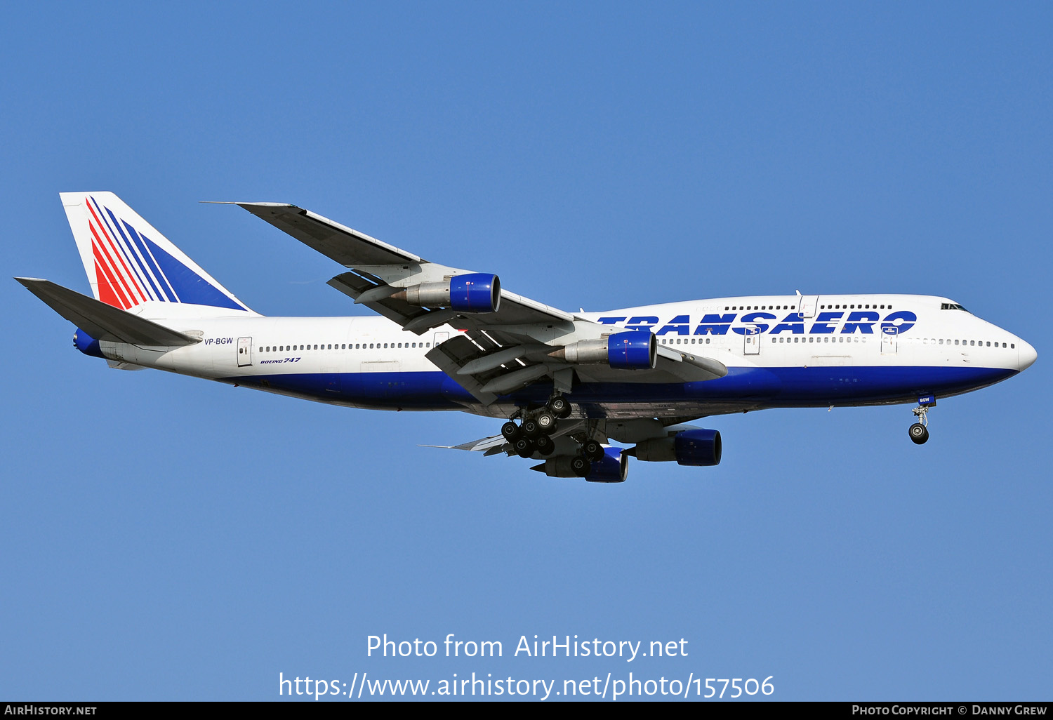 Aircraft Photo of VP-BGW | Boeing 747-346SR | Transaero Airlines | AirHistory.net #157506