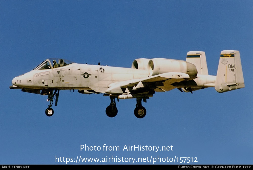 Aircraft Photo of 78-0712 / AF78-712 | Fairchild A-10A Thunderbolt II | USA - Air Force | AirHistory.net #157512